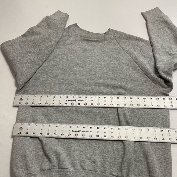 Fruit Of The Loom VTG Grey Solid Blank Crew Neck Sweatshirt Size XL Rare - Picture 3 of 7